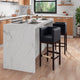 Kingsley 34 in. Black and Dark Walnut Beech Wood Counter Height Bar Stool (Set of 3)
