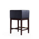 Kingsley 34 in. Black and Dark Walnut Beech Wood Counter Height Bar Stool (Set of 3) MHC-3-CS005-BK
