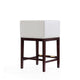 Kingsley 34 in. Ivory and Dark Walnut Beech Wood Counter Height Bar Stool (Set of 3) MHC-3-CS005-IV