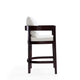 Ritz 34 in. Ivory and Dark Walnut Beech Wood Counter Height Bar Stool (Set of 3) MHC-3-CS006-IV