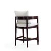 Ritz 34 in. Ivory and Dark Walnut Beech Wood Counter Height Bar Stool (Set of 3) MHC-3-CS006-IV
