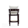 Ritz 34 in. Ivory and Dark Walnut Beech Wood Counter Height Bar Stool (Set of 3) MHC-3-CS006-IV