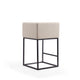 Embassy 34 in. Cream and Black Metal Counter Height Bar Stool (Set of 3) MHC-3-CS011-CR