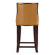 Fifth Ave 39.5 in. Camel and Dark Walnut Beech Wood Counter Height Bar Stool (Set of 3) MHC-3-CS012-CL