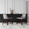 Fifth Avenue Faux Leather Counter Stool in Light Grey (Set of 3)