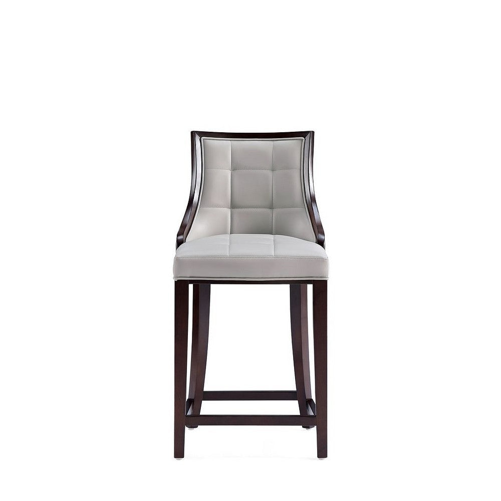 Fifth Avenue Faux Leather Counter Stool in Light Grey (Set of 3) MHC-3-CS012-LG