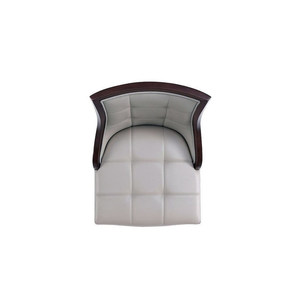 Fifth Avenue Faux Leather Counter Stool in Light Grey (Set of 3) MHC-3-CS012-LG