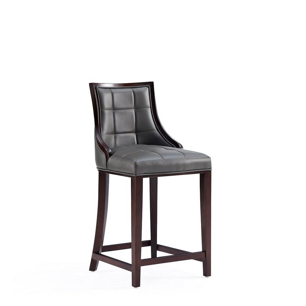 Fifth Avenue Faux Leather Counter Stool in Pebble Grey (Set of 3) MHC-3-CS012-PE