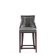 Fifth Avenue Faux Leather Counter Stool in Pebble Grey (Set of 3) MHC-3-CS012-PE