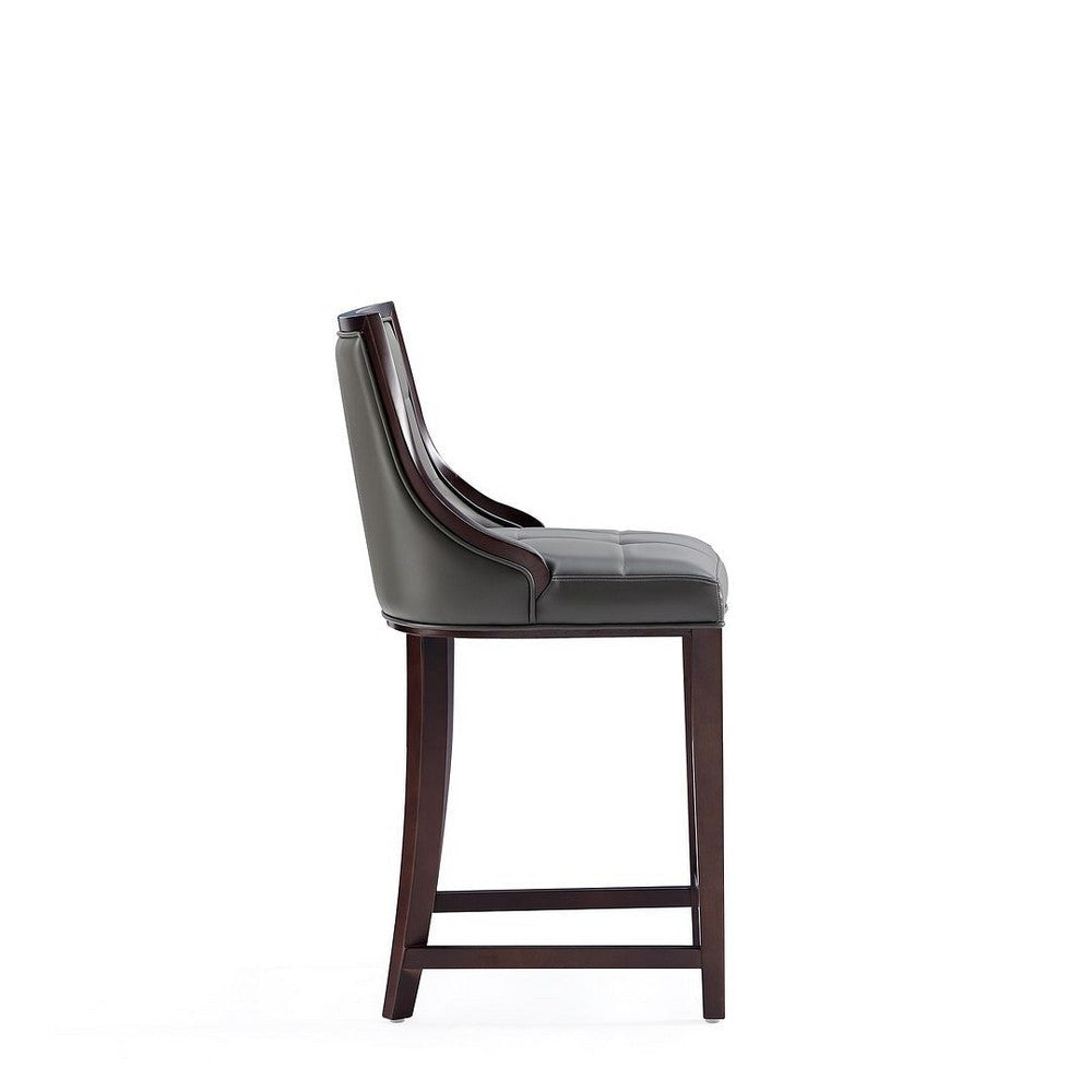 Fifth Avenue Faux Leather Counter Stool in Pebble Grey (Set of 3) MHC-3-CS012-PE