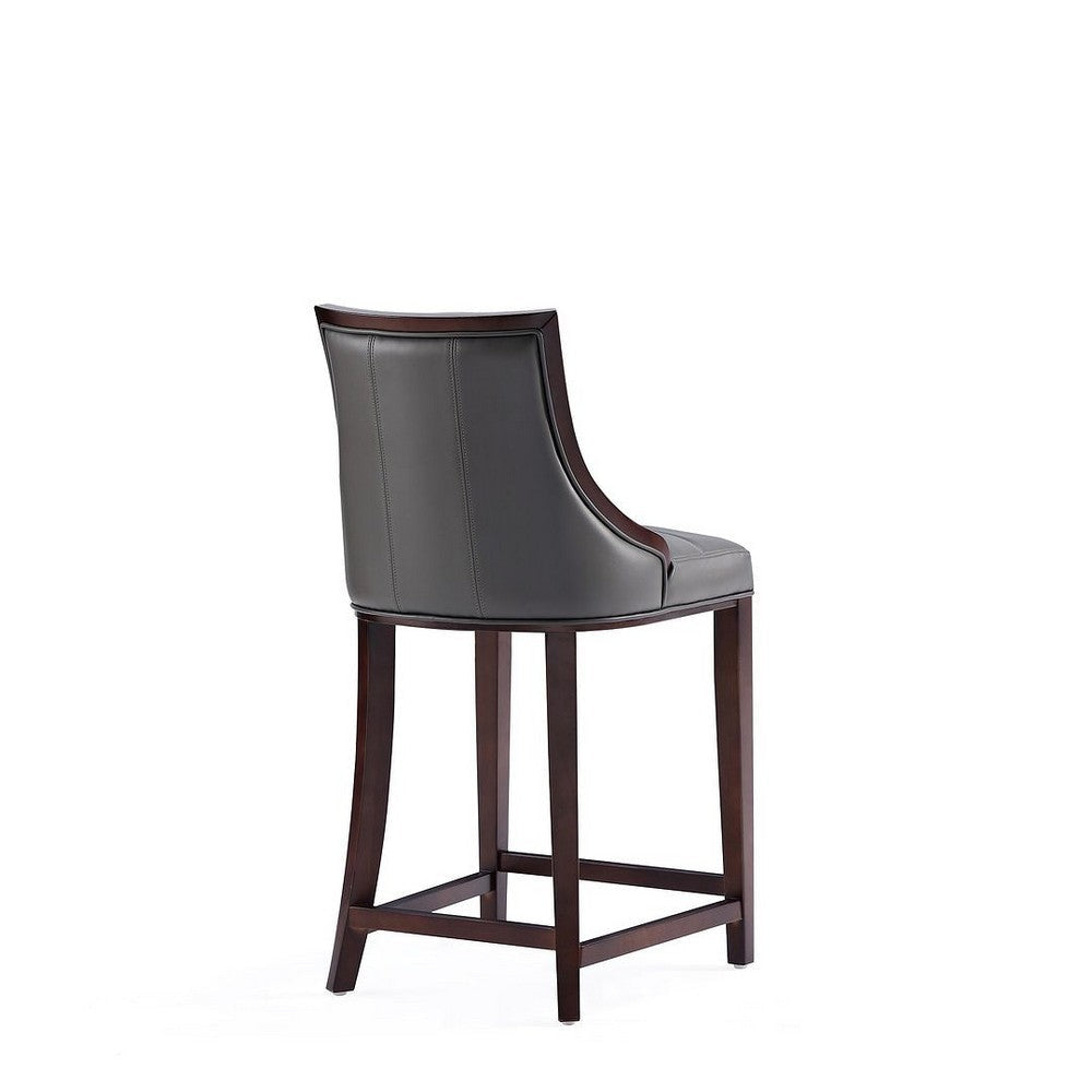 Fifth Avenue Faux Leather Counter Stool in Pebble Grey (Set of 3) MHC-3-CS012-PE