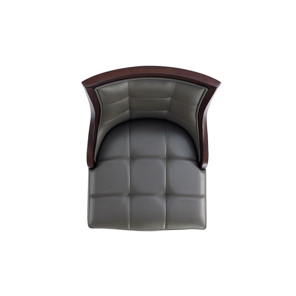 Fifth Avenue Faux Leather Counter Stool in Pebble Grey (Set of 3) MHC-3-CS012-PE