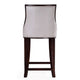 Fifth Ave 39.5 in. Pearl White and Walnut Beech Wood Counter Height Bar Stool (Set of 3) MHC-3-CS012-PW
