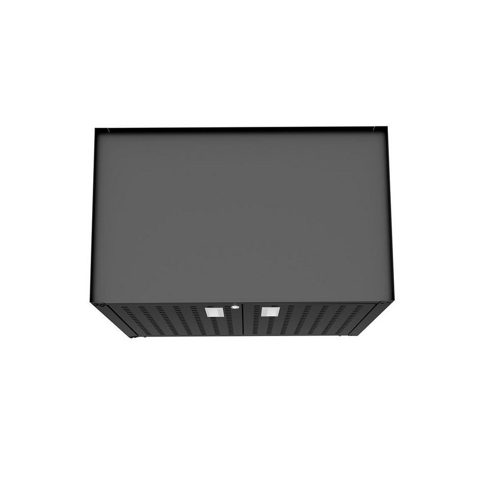 Fortress Textured Metal 31.5’’ Garage Mobile Cabinet with 2 Adjustable Shelves in Charcoal Grey MHC-3GMCC-CH