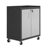 Fortress Textured Metal 31.5’’ Garage Mobile Cabinet with 2 Adjustable Shelves in Grey MHC-3GMCC
