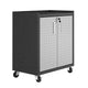Fortress Textured Metal 31.5’’ Garage Mobile Cabinet with 2 Adjustable Shelves in Grey MHC-3GMCC