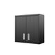 Fortress 30’’ Floating Textured Metal Garage Cabinet with Adjustable Shelves in Charcoal Grey MHC-5GMC-CH