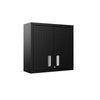 Fortress 30’’ Floating Textured Metal Garage Cabinet with Adjustable Shelves in Charcoal Grey MHC-5GMC-CH