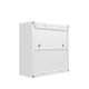 Fortress 30’’ Floating Textured Metal Garage Cabinet with Adjustable Shelves in White MHC-5GMC-WH
