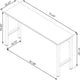 Fortress 72.4’’ Natural Wood and Steel Garage Table in Charcoal Grey MHC-6GMC-CH