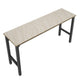 Fortress 72.4’’ Natural Wood and Steel Garage Table in Charcoal Grey MHC-6GMC-CH