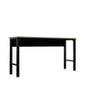 Fortress 72.4’’ Natural Wood and Steel Garage Table in Charcoal Grey MHC-6GMC-CH