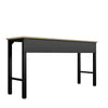 Fortress 72.4’’ Natural Wood and Steel Garage Table in Charcoal Grey MHC-6GMC-CH