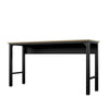 Fortress 72.4’’ Natural Wood and Steel Garage Table in Charcoal Grey MHC-6GMC-CH