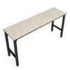 Fortress 72.4’’ Garage Table in Natural Wood and Steel MHC-6GMC