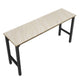 Fortress 72.4’’ Garage Table in Natural Wood and Steel MHC-6GMC