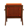 Martelle Orange and Amber Twill Weave Accent Chair MHC-AC002-OR