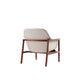 Miller Cream and Walnut Linen Weave Accent Chair MHC-AC007-CR