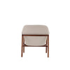 Miller Cream and Walnut Linen Weave Accent Chair MHC-AC007-CR