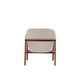Miller Cream and Walnut Linen Weave Accent Chair MHC-AC007-CR