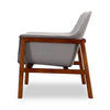 Miller Grey and Walnut Linen Weave Accent Chair MHC-AC007-GY