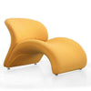 Rosebud Yellow Wool Blend Accent Chair