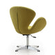 Raspberry Green and Polished Chrome Wool Blend Adjustable Swivel Chair MHC-AC038-GR