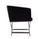 Hollywood Black and Polished Chrome Faux Leather Lounge Accent Chair MHC-AC050-BK
