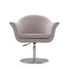 Voyager Barley and Brushed Metal Woven Swivel Adjustable Accent Chair MHC-AC051-BA