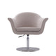 Voyager Barley and Brushed Metal Woven Swivel Adjustable Accent Chair MHC-AC051-BA