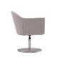 Voyager Barley and Brushed Metal Woven Swivel Adjustable Accent Chair MHC-AC051-BA