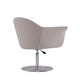 Voyager Barley and Brushed Metal Woven Swivel Adjustable Accent Chair MHC-AC051-BA