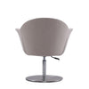 Voyager Barley and Brushed Metal Woven Swivel Adjustable Accent Chair MHC-AC051-BA
