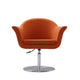 Voyager Orange and Brushed Metal Woven Swivel Adjustable Accent Chair MHC-AC051-OR