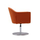 Voyager Orange and Brushed Metal Woven Swivel Adjustable Accent Chair MHC-AC051-OR
