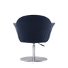 Voyager Smokey Blue and Brushed Metal Woven Swivel Adjustable Accent Chair MHC-AC051-SM