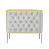 Vector Grey and Gold Velvet Accent Chair MHC-AC054-GY