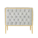 Vector Grey and Gold Velvet Accent Chair MHC-AC054-GY