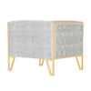 Vector Grey and Gold Velvet Accent Chair MHC-AC054-GY