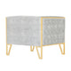 Vector Grey and Gold Velvet Accent Chair MHC-AC054-GY